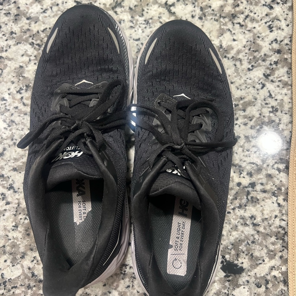 Hoka Clifton Black Running Shoes